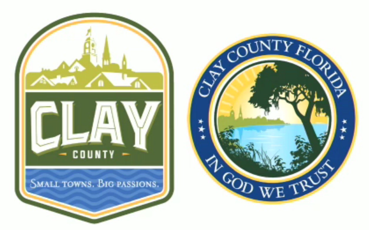 Here are the drafts of a proposed new county logo and a new county seal. Will Ketchum of Burdette-Ketchum, which created the brand, suggested the new county seal would also differentiate Clay County, Florida from the other 17 counties named Clay throughout the U.S.